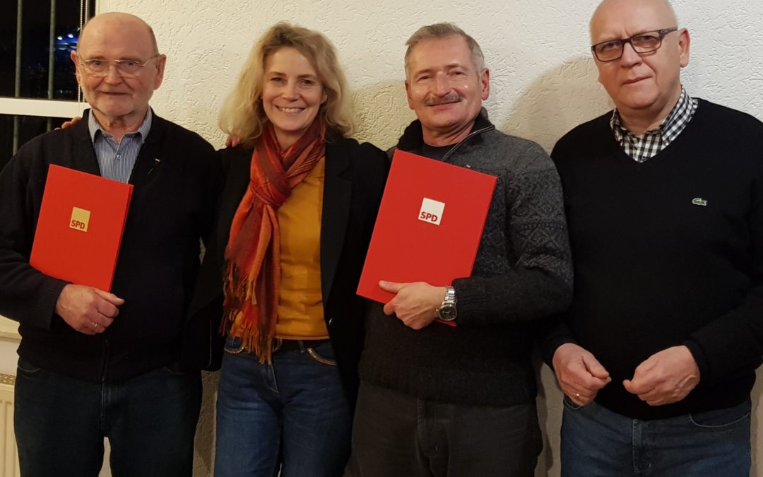 Auszeichnung verdienter Genossen bei Mitgliederversammlung der SPD Metternich-Bubenheim