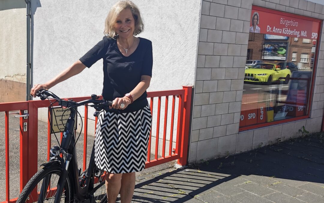 Stadtradeln: Landtagsabgeordnete Anna Köbberling  lädt zu kurzer, informativer Fahrradtour ein