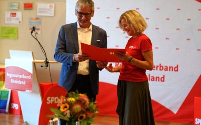 40 Jahre SPD: Anna Köbberling beim Rheinland-Treffen geehrt